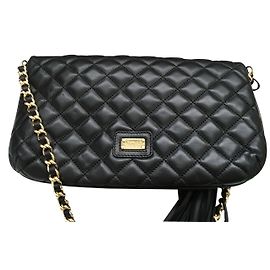 Moschino Cheap And Chic Black Leather Handbag Black