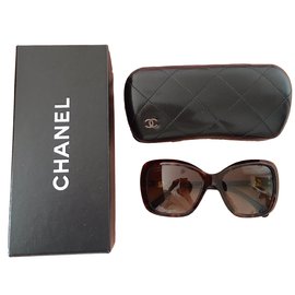 Chanel-Sonnenbrille-Braun