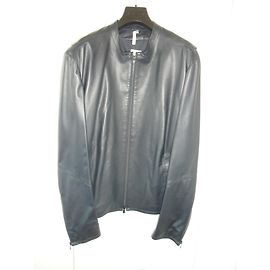 Costume National Kostüm nationale Kapselkollektion nwt Lederjacke Blau