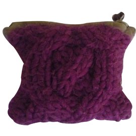 Autre Marque-trousse en tissu et laine Jardin d'Ulysse-Violet