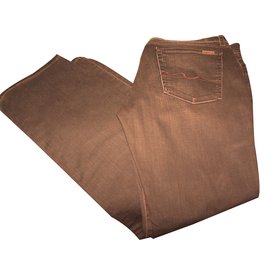 7 For All Mankind-Denim-Brown