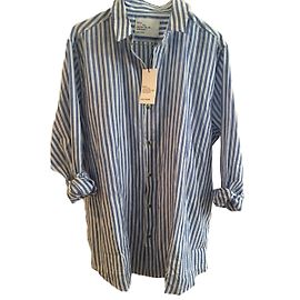 Leon & Harper Chemise rayee bleue et blanc neuve nouvelle co taille m Bleu