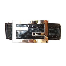 Fendi-Belts-Black