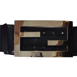 Fendi-Belts-Black