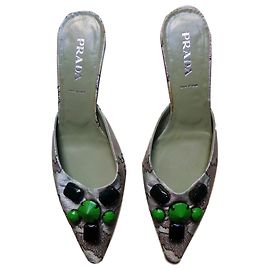 Prada Mules Verde