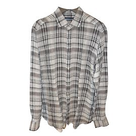 Emanuel Ungaro Ungaro marca nova camisa de linho Multicor