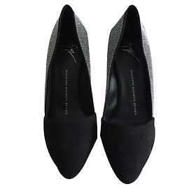 Giuseppe Zanotti Black Deerskin Heels Size 38 Black