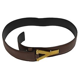 Yves Saint Laurent Cinto Y Marrom