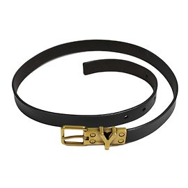 Yves Saint Laurent Ledergürtel Braun Braun