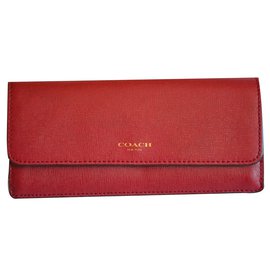 Coach Wallets Red