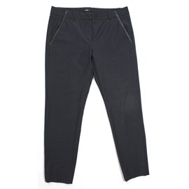 Maje-Pantalon modèle DECOLORE-Noir,Gris anthracite