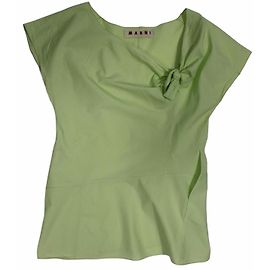 Top Marni Verde Limão de Algodão Verde