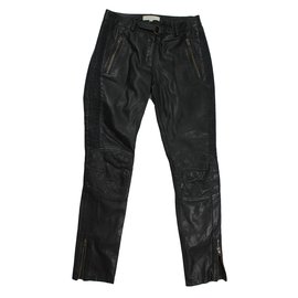 Sandro Leather pants Black
