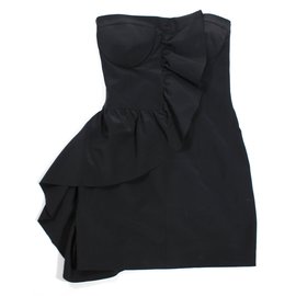 Miu Miu-Srapless cocktail dress-Black