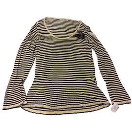 Malha Gerard Darel de viscose com riscas azul marinho Outro