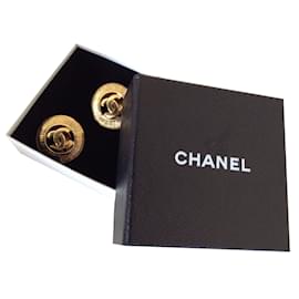 Chanel-Boucles d'oreilles-Doré