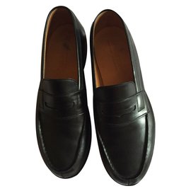 JM Weston-Loafers Slip ons-Black