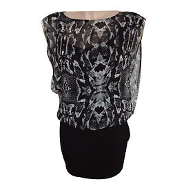 Robe Guess Imprimé Zèbre en Polyester S Imprimé Zèbre