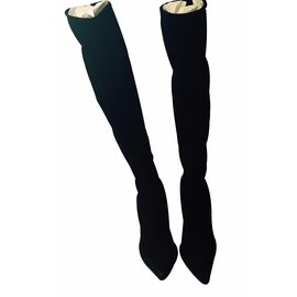 Autre Marque-Suede sock boots size 37-Black