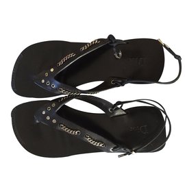 Christian Dior-Sandals-Black