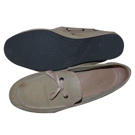 Hermès-Loafers Slip ons-Sand
