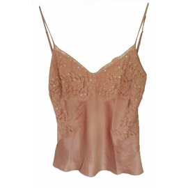 Bel Air Top de seda Rosa