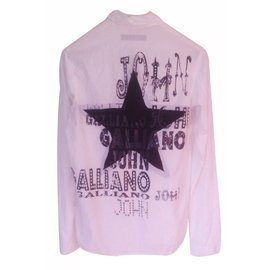 John Galliano-Chemise John Galliano-Blanc