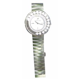 Swarovski-Lovely Crystals White Montre Swarovski.-Métallisé