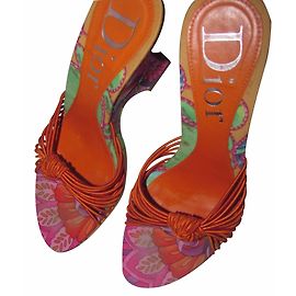 Dior Mulas de cuña Multicolor