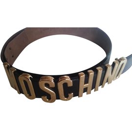 Moschino-Belts-Black