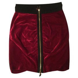 Bcbg Max Azria-Skirt-Dark red