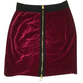 Bcbg Max Azria-Skirt-Dark red