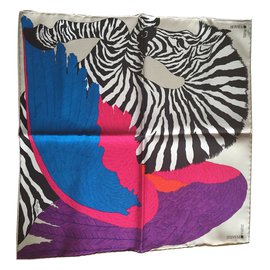 Hermès Sciarpa di seta Pégase Multicolore