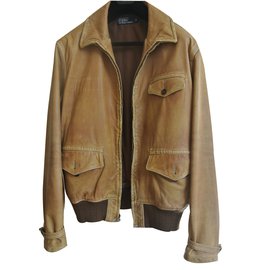 Polo Ralph Lauren-Biker style (blouson)-Light brown