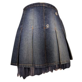 Blumarine-Skirt-Blue