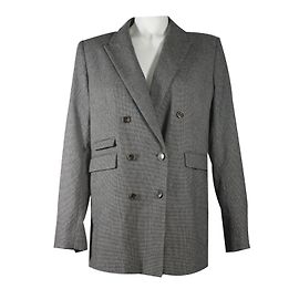 Blazer Sandro Pata de Gallo Gris Gris