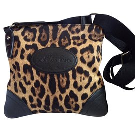 Dolce & Gabbana-Bolsos de mano-Estampado de leopardo