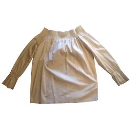 Top de popeline Maison Martin Margiela Branco Algodão M Branco