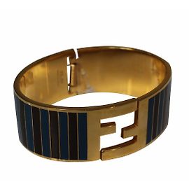 Fendi Braccialetto Blu D'oro Cachi