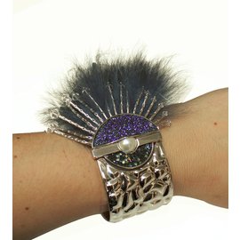 Fendi-Armband-Silber,Blau