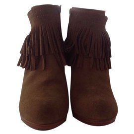 Ikks-Ankle Boots-Light brown