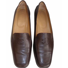 Chanel Flats Brown