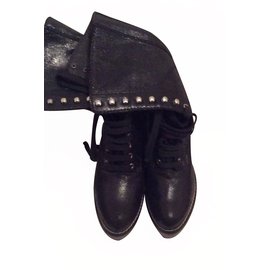 Chloé-Botas de tornozelo-Preto