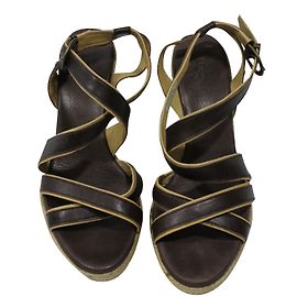 Ugg Sandali con zeppa Marrone Beige
