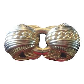 Broche Satellite en métal doré Doré