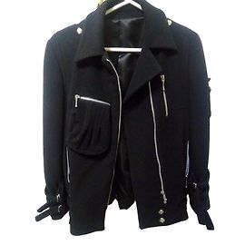 Autre Marque Bill Tornade Perfecto Jacke Schwarz Wolle Schwarz