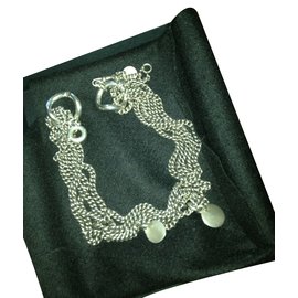 Ann Demeulemeester Collares Plata