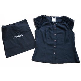 Chanel-Parte superior-Negro