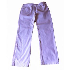 Jean Weekend Max Mara en coton blanc cassé Blanc cassé