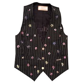 Galliano Weste Schwarz